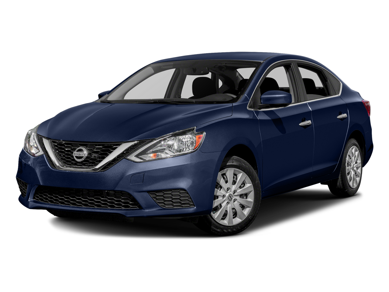 2017 Nissan Sentra S in Deep Blue Pearl — front three-quarter view