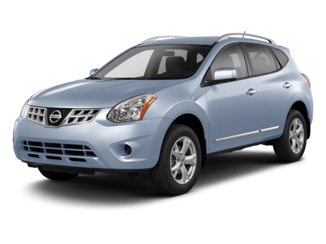 2013 Nissan Rogue S in Frosted Steel — front three-quarter view
